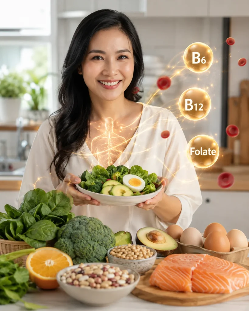 Manfaat Vitamin B6, B12, dan Asam Folat