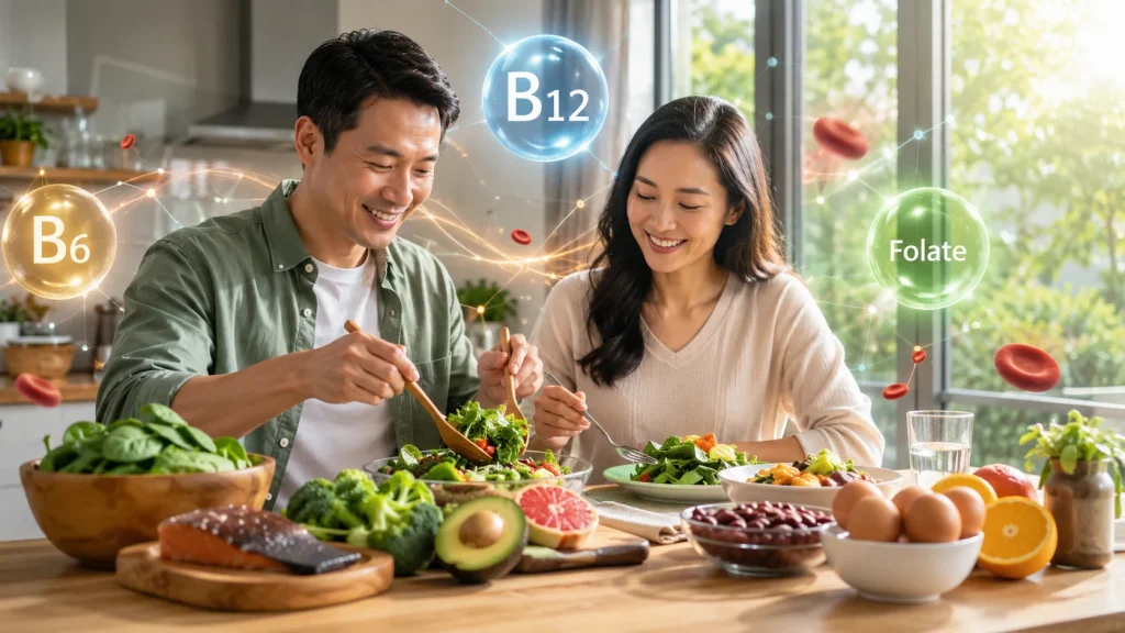 Manfaat Vitamin B6, B12, dan Asam Folat