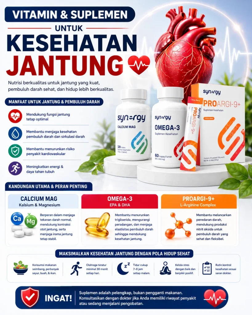Vitamin dan Suplemen untuk Kesehatan Jantung