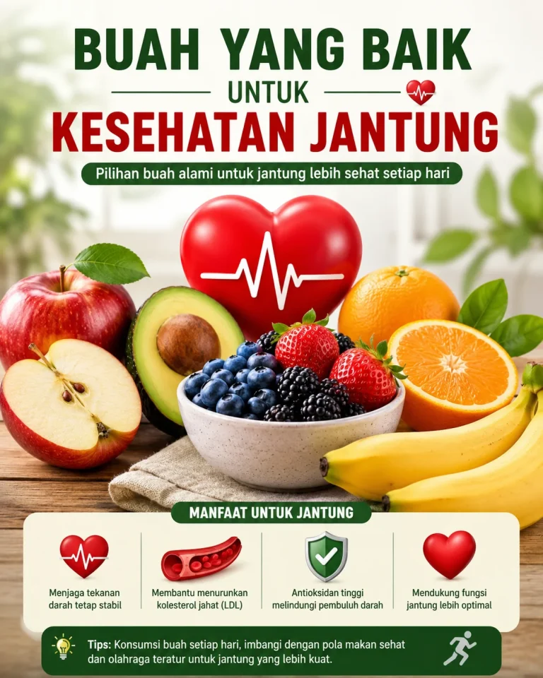 Buah yang Baik untuk Jantung & Kandungan Bermanfaatnya