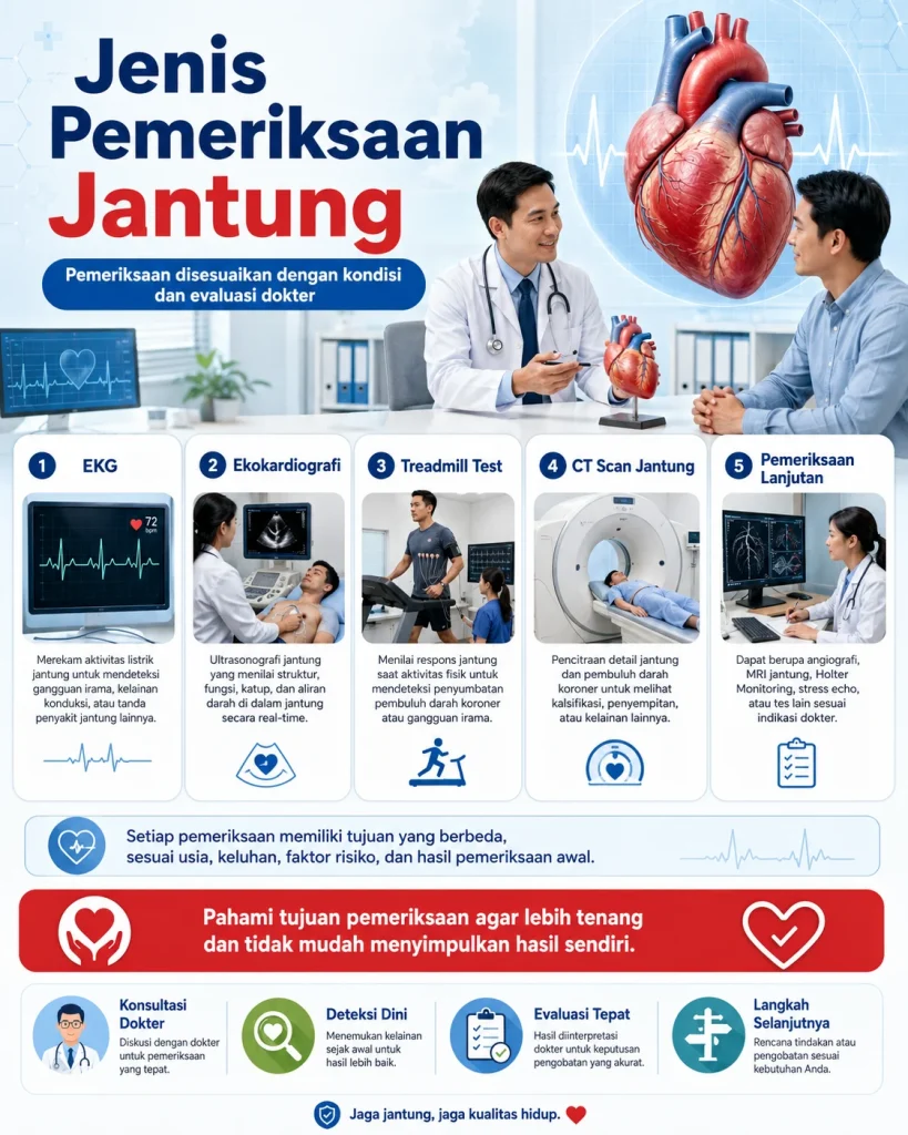 jenis pemeriksaan jantung 