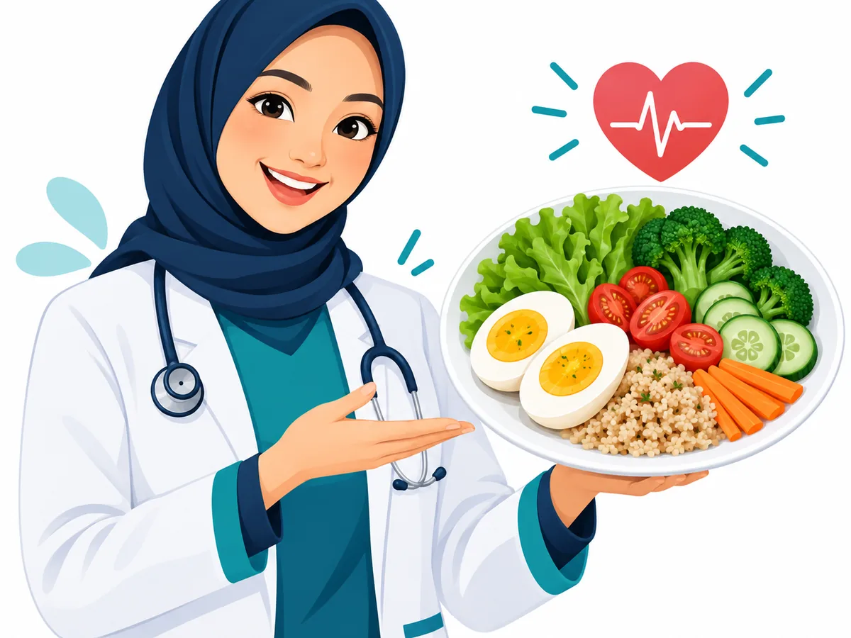 Telur sebagai bagian dari pola makan sehat dan seimbang untuk jantung