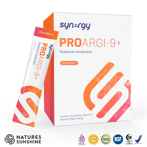 ProArgi-9 Plus: box isi 30 sachet rasa Citrus Berry